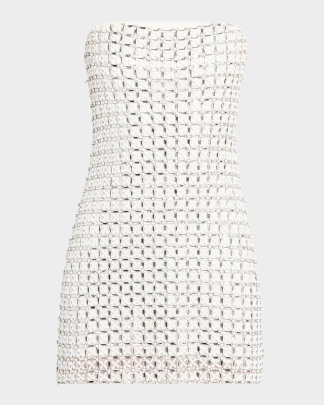 Harper Beaded Strapless Mini Dress